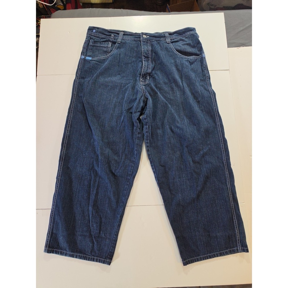VTG 5ive Jungle & Co Jeans Mens 44 Baggy Y2K Hip Hop Skater Wide Leg Denim